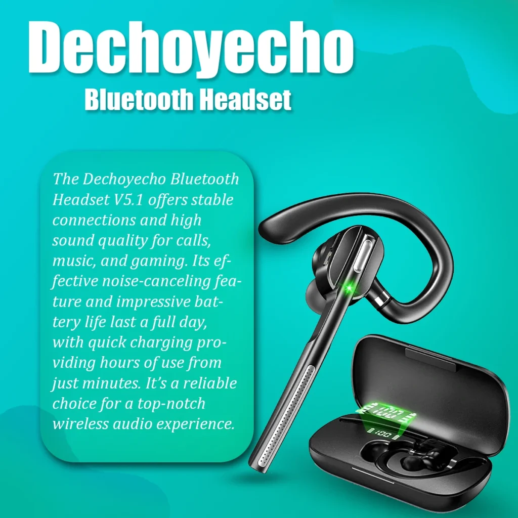 How to Connect Dechoyecho Bluetooth Headset v5.1