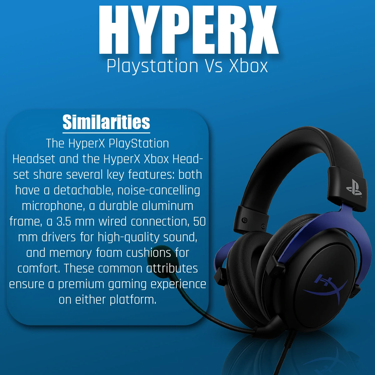 HyperX Playstation Headset vs Xbox Headset