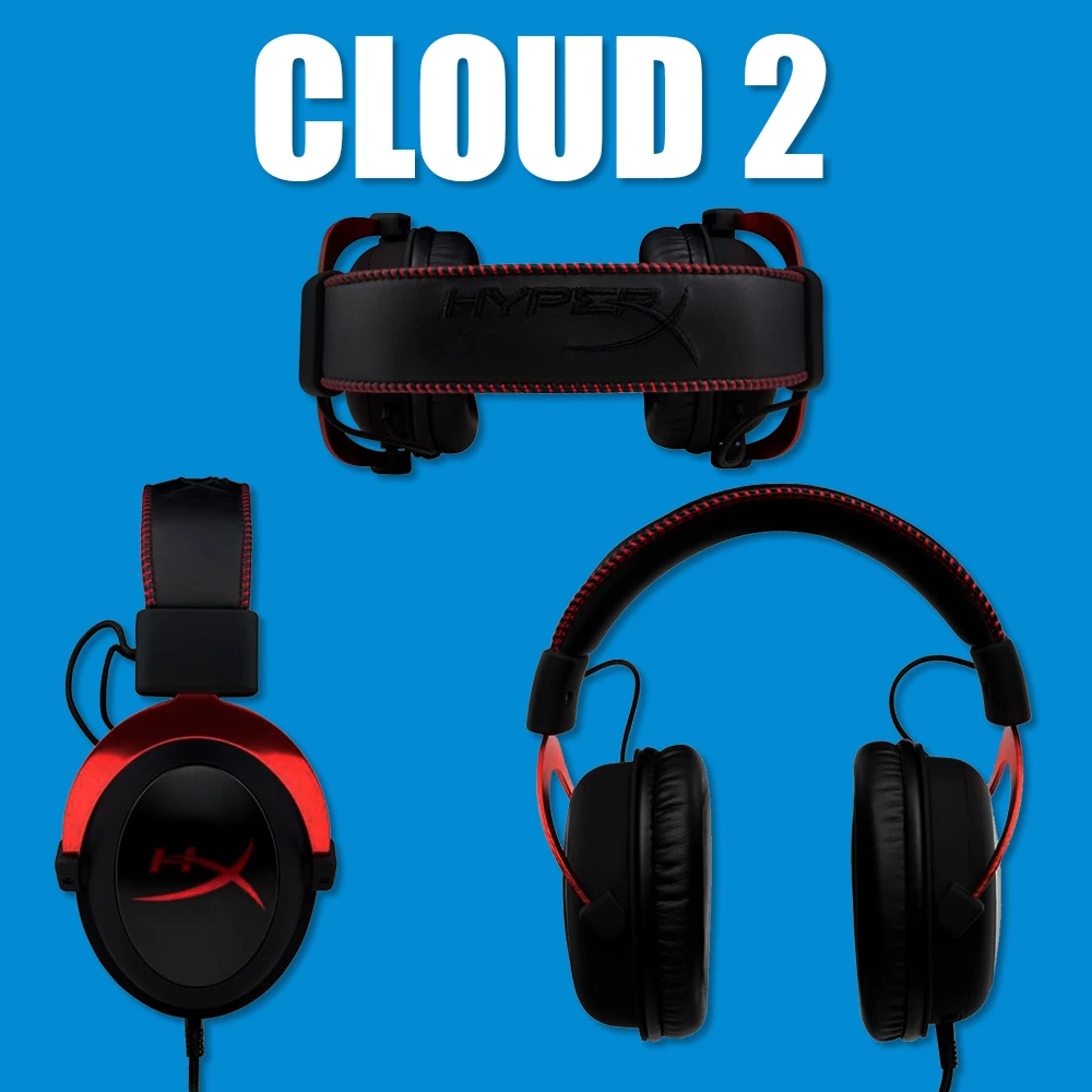 HyperX Cloud 2 offers versatile connectivity options, a lightweight design, memory foam ear cushions, and virtual 7.1 surround sound, delivering exceptional comfort and immersive audio for gaming and beyond.